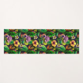 Tropischer Hibiskus Yogamatte (Vorderseite (Horizontal))