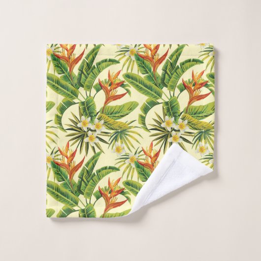 Tropischer Himmel Badhandtuch Set (Waschlappen)