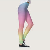 Tropischer Himmel | Farbenfrohe Regenbogenglanz Leggings (Rechts)