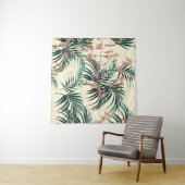 Tropischer Hintergrund mit Dschungel-Pflanze. Naht Wandteppich (Beispiel (Horizontal))