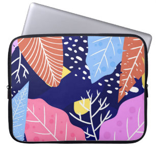 Tropischer Hintergrund mit Dschungel-Pflanze. Palm Laptopschutzhülle