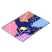 Tropischer Hintergrund mit Dschungel-Pflanze. Palm Notizblock (Linke Seite)