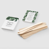 Tropischer Hochzeitsfan mit Wasserfarbe Fächer (Non-assembled)