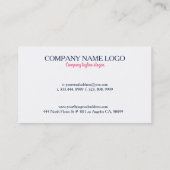 Tropischer Hochzeitsplaner farbenfroher Blumenstra Visitenkarte (Rückseite)