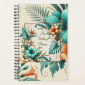 Tropischer Hochzeitsplaner Planer (Vorderseite)