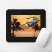 Tropischer Hubschrauber Mousepad (Mit Mouse)