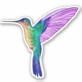 Tropischer Hummingbird-Sticker Aufkleber