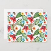 Tropischer Hummingvogel 2 Postkarte (Vorne/Hinten)