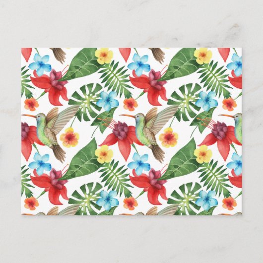 Tropischer Hummingvogel 2 Postkarte (Vorderseite)