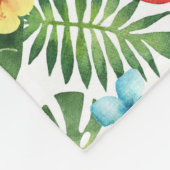 Tropischer Hummingvogel Fleecedecke (Ecke)