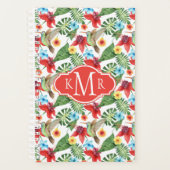Tropischer Hummingvogel | Monogramm Planer (Vorderseite)