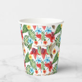 Tropischer Hummingvogel Pappbecher (Rechts)