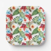 Tropischer Hummingvogel Pappteller (Vorderseite)