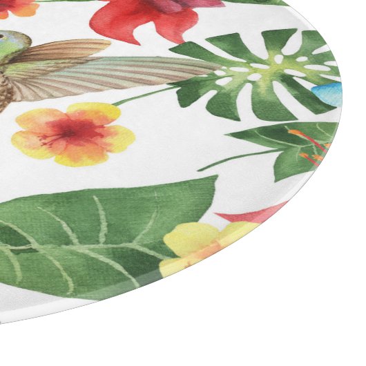 Tropischer Hummingvogel Schneidebrett (Ecke)