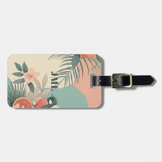 Tropischer Hummvogel Gepäckanhänger (Vorderseite horizontal)