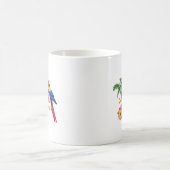 Tropischer Insel-Papagei Mauis Hawaii Kaffeetasse (Mittel)