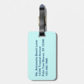 Tropischer Insel-Strand-Gepäckanhänger Gepäckanhänger (Rückseite vertikal)