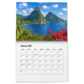 Tropischer Inseln Kalender (Feb 2027)