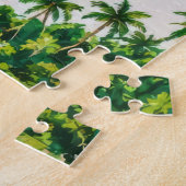 Tropischer Inselpalmenbaum Puzzle (Seite)