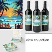 Tropischer Inselstrand Tii luau Einladung