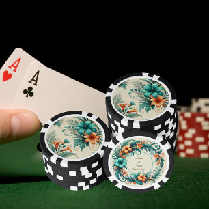 Tropischer Irisierende Poker-Chip Pokerchips