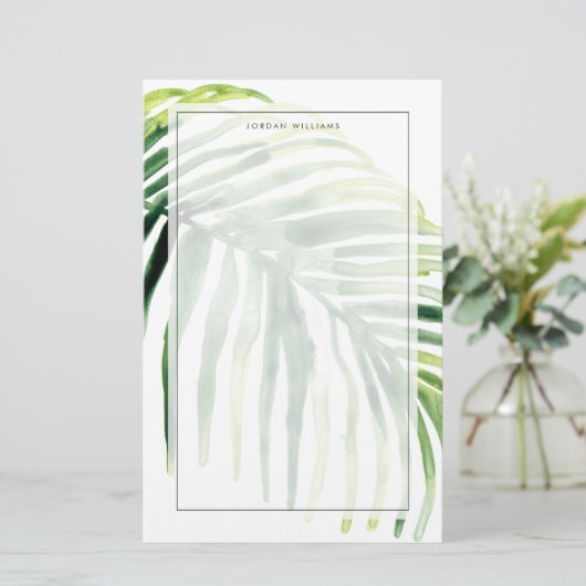 Tropischer Jewel Leaf Briefpapier (Stehend Vorderseite)