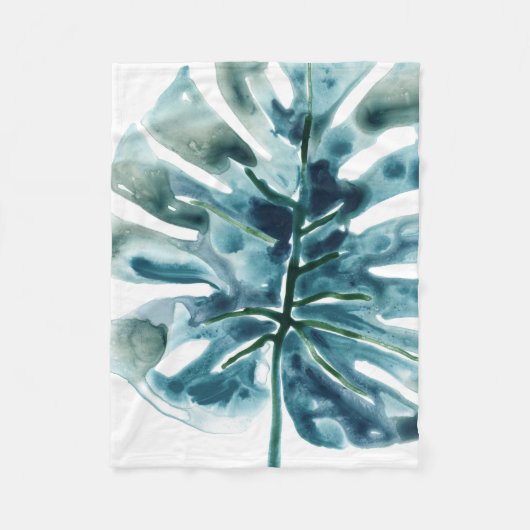 Tropischer Jewel Palm Fleecedecke (Vorderseite)