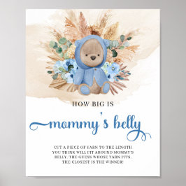 Tropischer Junge Teddy Bär Wie groß ist Mama's Bau Poster