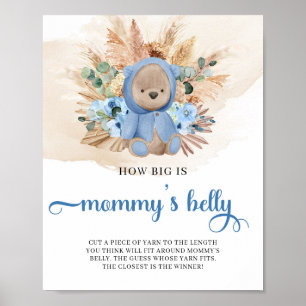 Tropischer Junge Teddy Bär Wie groß ist Mama's Bau Poster