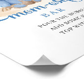 Tropischer Junge Teddy Bärenblumen Mama-Osa-Bar Poster (Ecke)