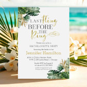 Tropischer Junggeselinnen-Abschied Einladung
