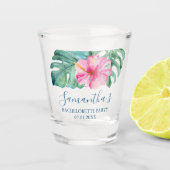 Tropischer Junggeselinnen-Abschied Geschenk Idee S Schnapsglas (Vorderseite)