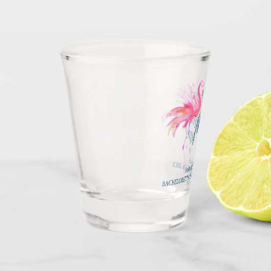 Tropischer Junggeselinnen-Abschied - Geschenkidee Schnapsglas (Links)