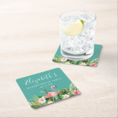 Tropischer Junggeselinnen-Abschied Rechteckiger Pappuntersetzer (Vor Ort)