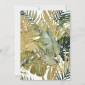 Tropischer Junggeselinnen-Abschied Wasserfarbe Einladung (Rückseite)