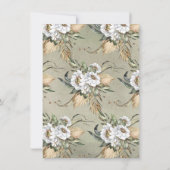 Tropischer Jungle Giraffe Kinderdusche Einladungen (Rückseite)