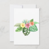 Tropischer Jungle Safari Erster Geburtstag Dankeskarte (Rückseite)