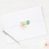 Tropischer Jungle Safari Erster Geburtstag Runder Aufkleber (Umschlag)