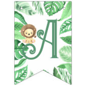 Tropischer Jungle Safari Erster Geburtstag Wimpelkette (Dritte Fahne)