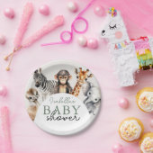 Tropischer Jungle Safari Tiere Kinderdusche Pappteller (Party)