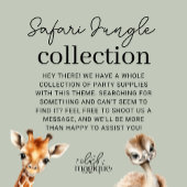 Tropischer Jungle Safari Tiere Kinderdusche Serviette
