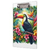 Tropischer/Jungle-Tukan-Vogel Klemmbrett (Links)