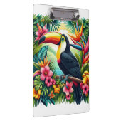 Tropischer/Jungle-Tukan-Vogel Klemmbrett (Rechts)