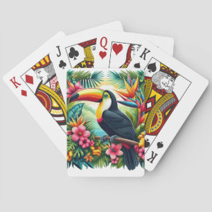 Tropischer/Jungle-Tukan-Vogel Spielkarten