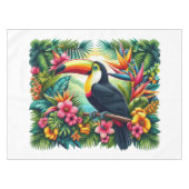 Tropischer/Jungle-Tukan-Vogel Tischdecke (Vorderseite (Horizontal))