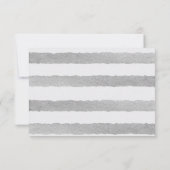 Tropischer Jungle Zebra Wedding Details Karte (Rückseite)