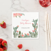 Tropischer Kaktus Brautparty Napkin Serviette (Beispiel)