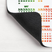 Tropischer Kalender der Farbe2016 Mousepad (Ecke)