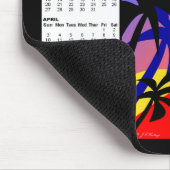 Tropischer Kalender Mousepad der Palmen-2011 (Ecke)