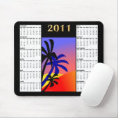 Tropischer Kalender Mousepad der Palmen-2011 (Mit Mouse)